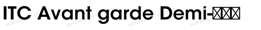 ITC Avant garde Demi字体转换